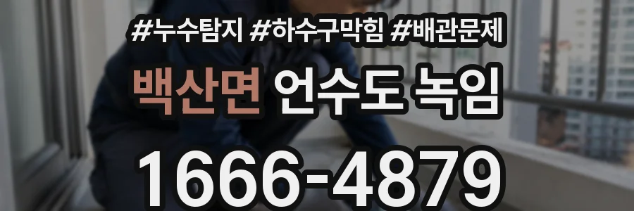 백산면 언수도 녹임