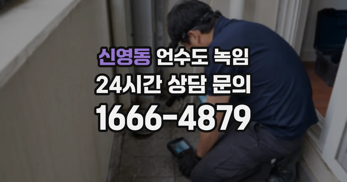 신영동 언수도 녹임