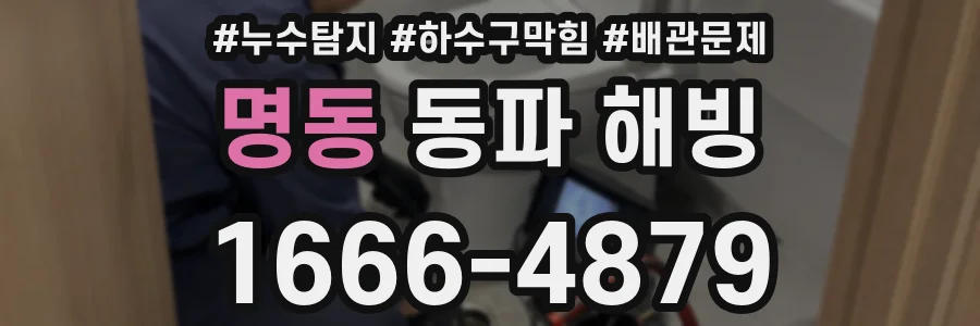 명동 동파 해빙