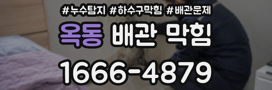 옥동 배관 막힘