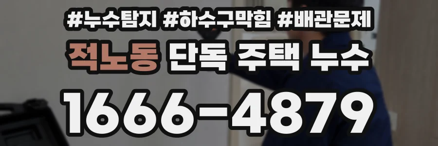 적노동 단독 주택 누수