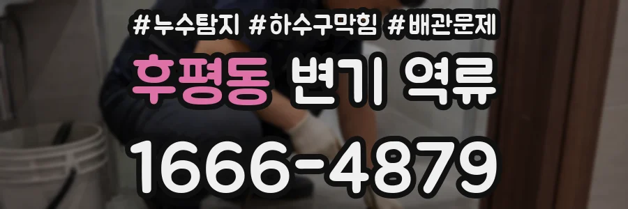 후평동 변기 역류