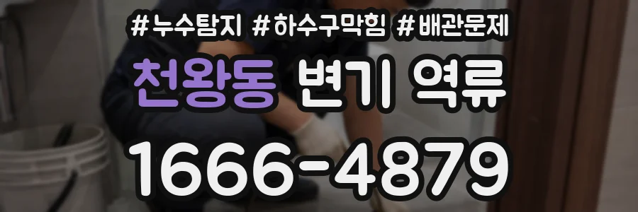 천왕동 변기 역류