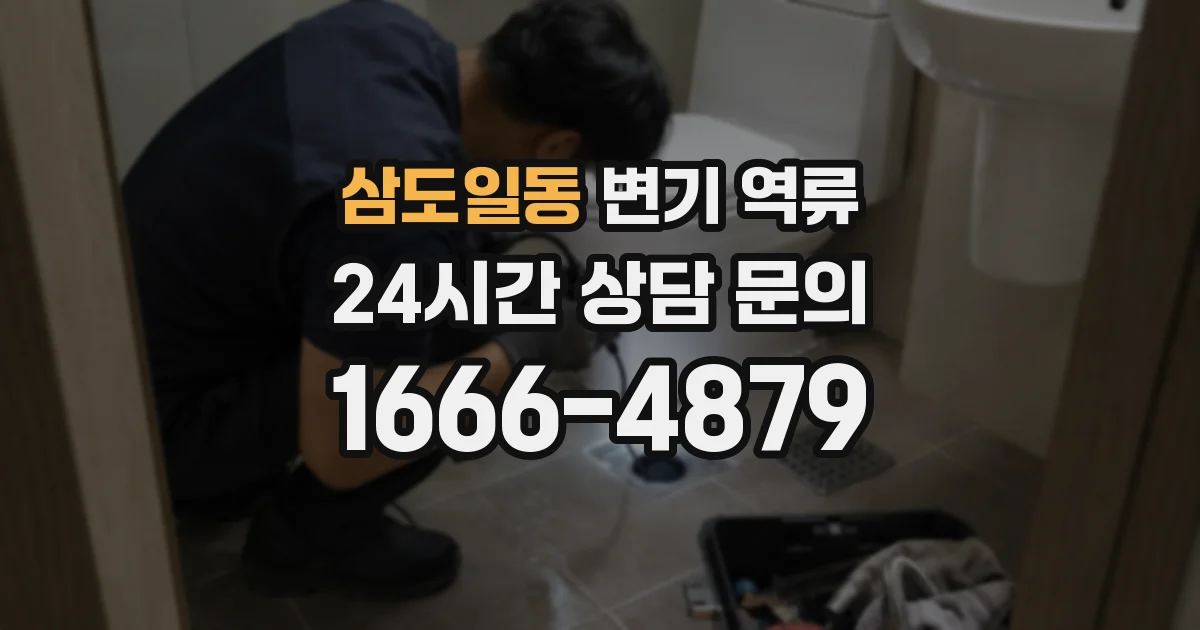 삼도일동 변기 역류