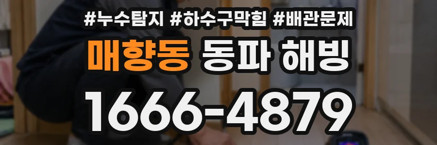 매향동 동파 해빙