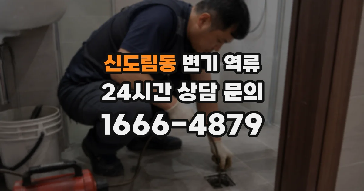 신도림동 변기 역류