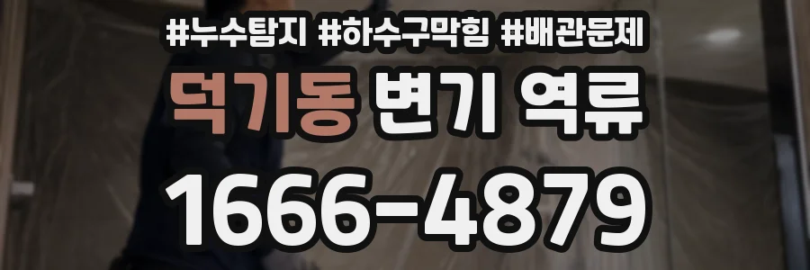 덕기동 변기 역류