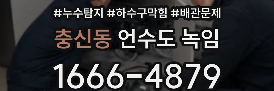 충신동 언수도 녹임