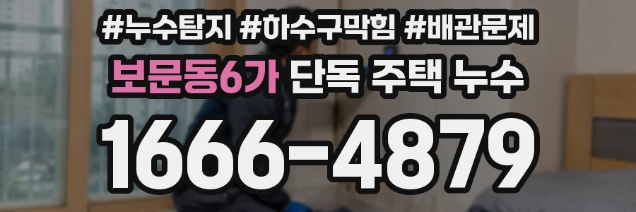 보문동6가 단독 주택 누수