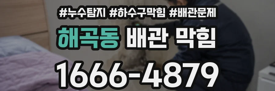 해곡동 배관 막힘