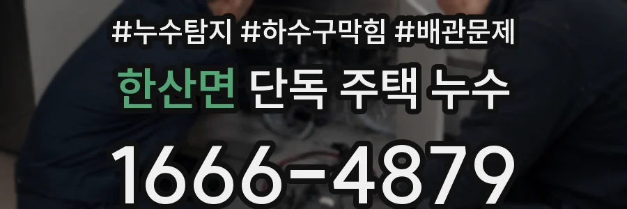 한산면 단독 주택 누수