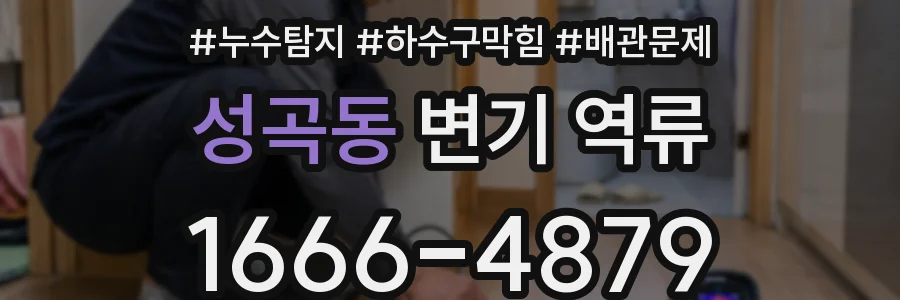 성곡동 변기 역류