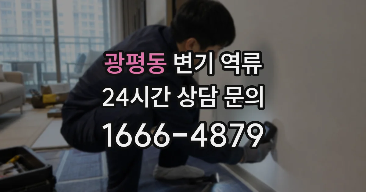 광평동 변기 역류