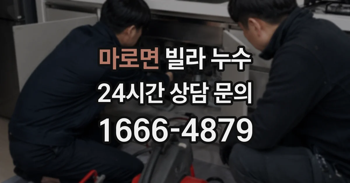 마로면 빌라 누수
