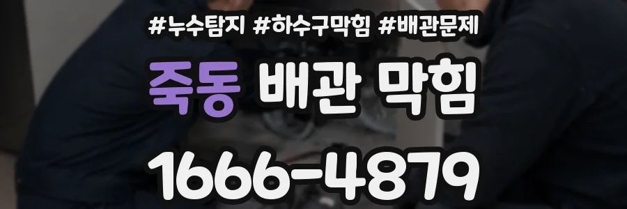 죽동 배관 막힘