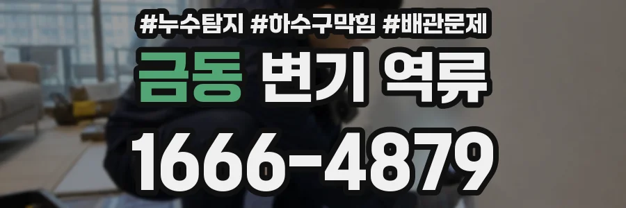 금동 변기 역류