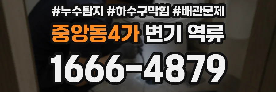 중앙동4가 변기 역류