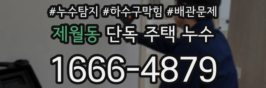 제월동 단독 주택 누수