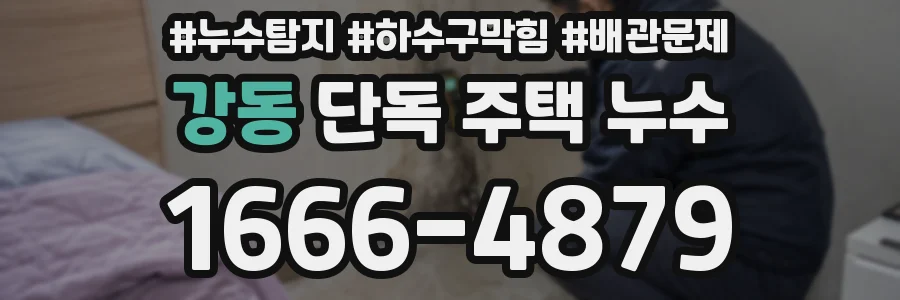 강동 단독 주택 누수