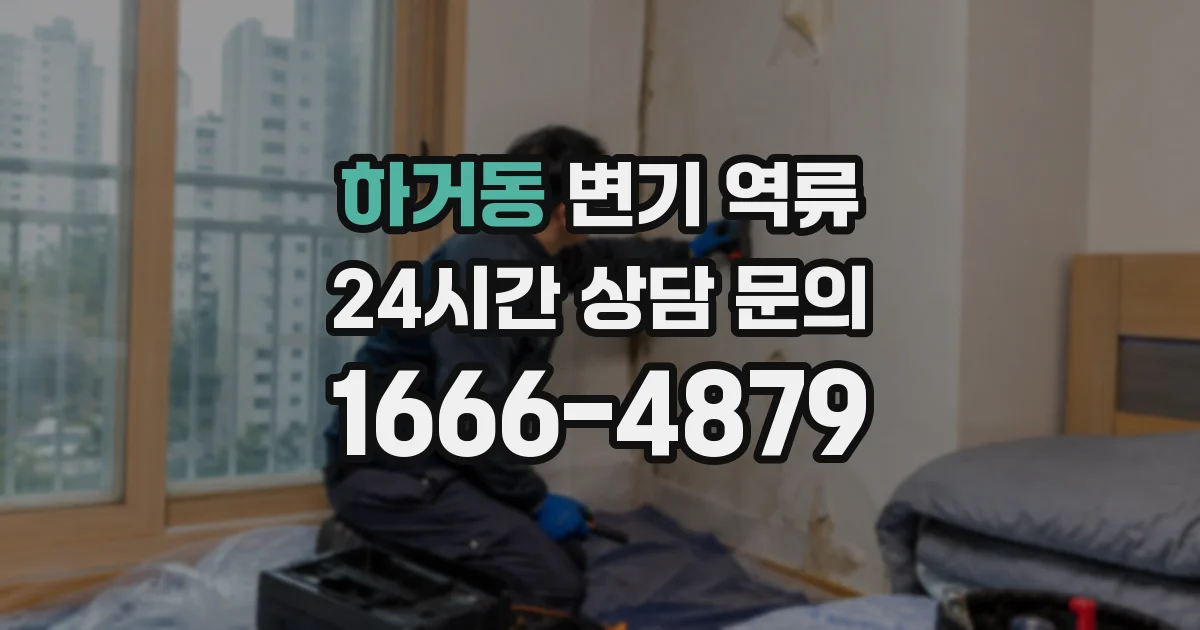 하거동 변기 역류