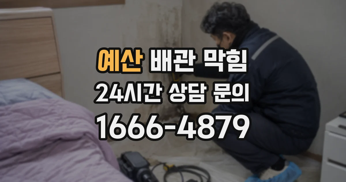 예산 배관 막힘