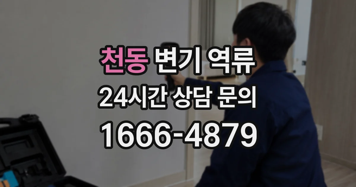 천동 변기 역류