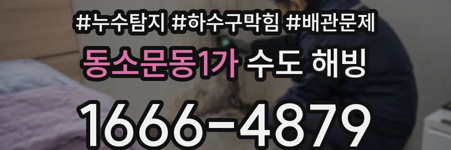 동소문동1가 수도 해빙