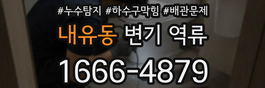 내유동 변기 역류