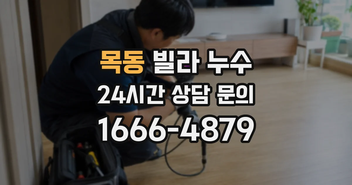 목동 빌라 누수
