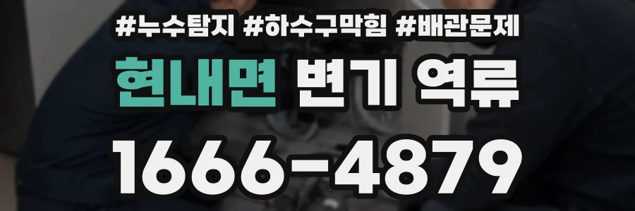 현내면 변기 역류