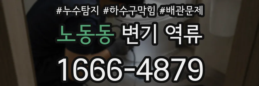 노동동 변기 역류