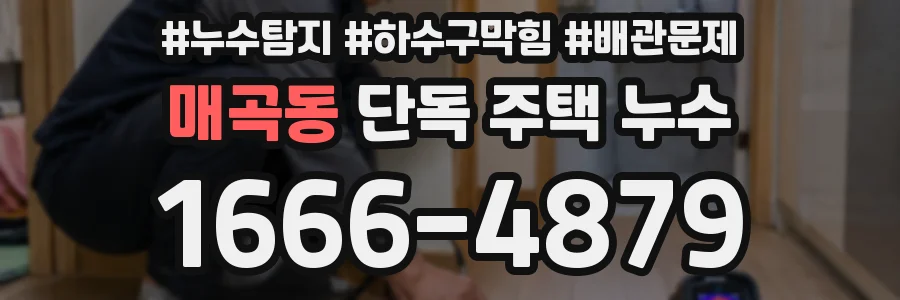 매곡동 단독 주택 누수