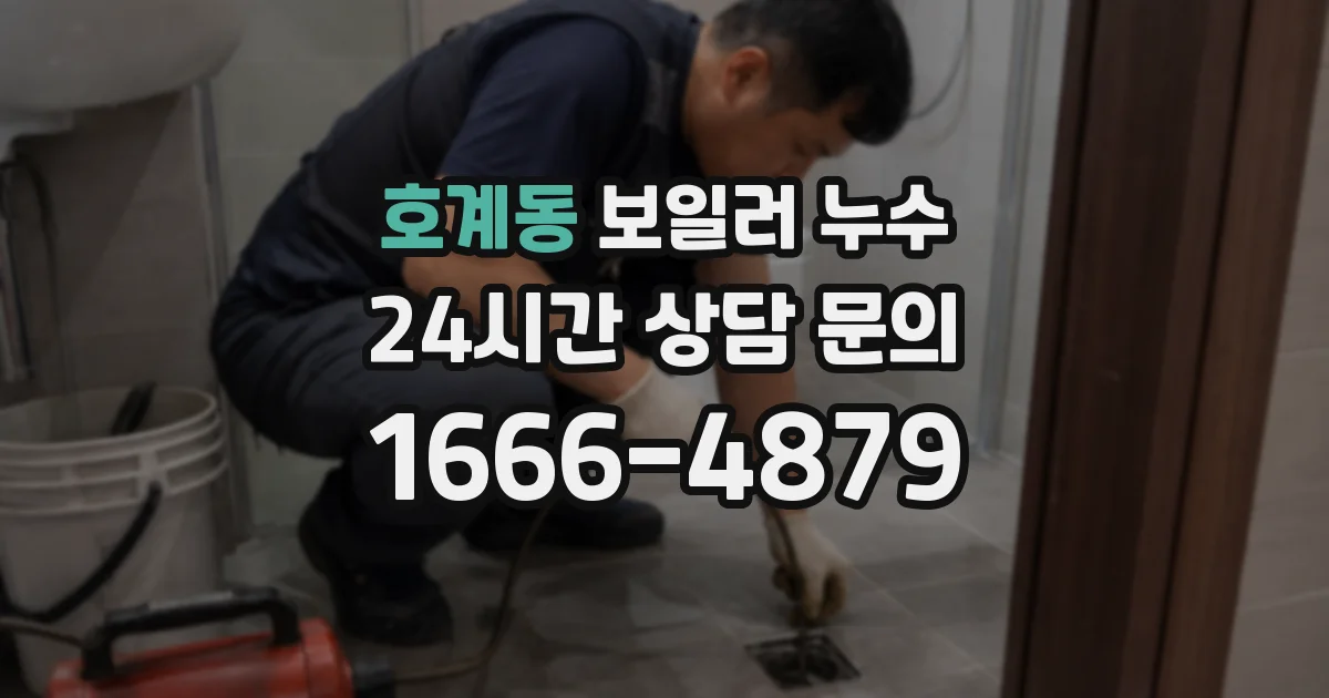 호계동 보일러 누수