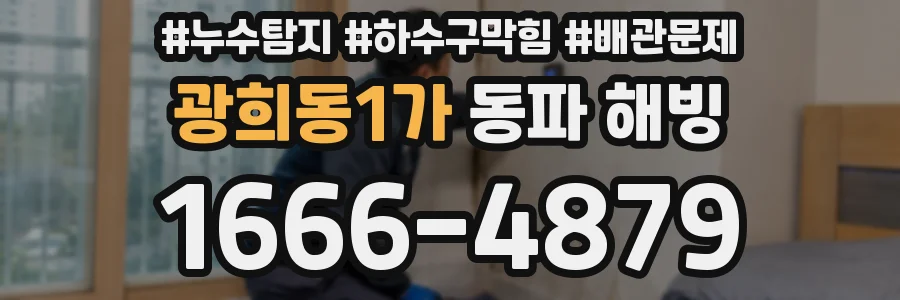 광희동1가 동파 해빙