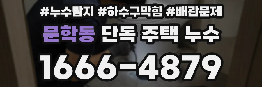 문학동 단독 주택 누수