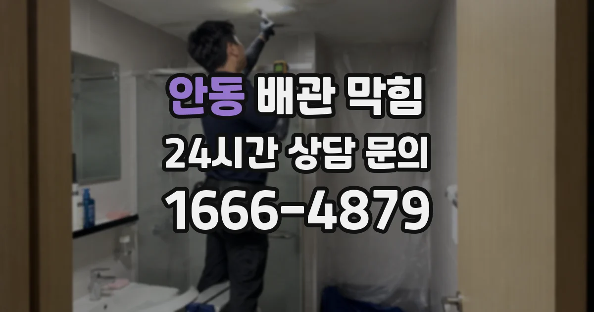 안동 배관 막힘