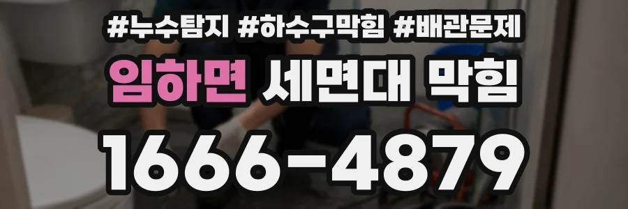 임하면 세면대 막힘