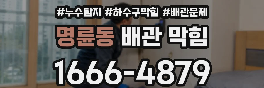 명륜동 배관 막힘