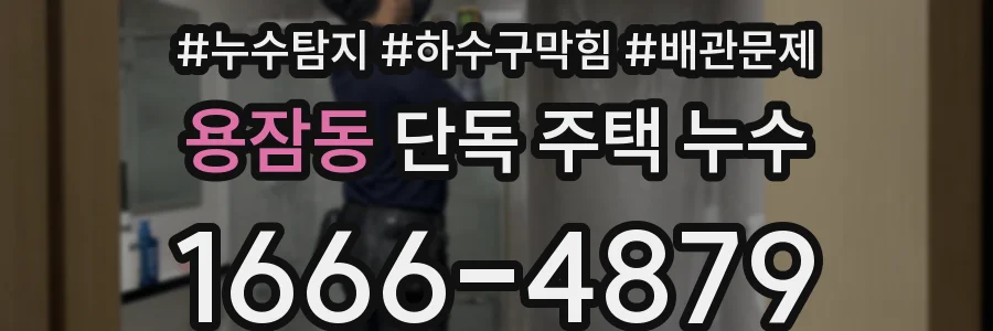 용잠동 단독 주택 누수
