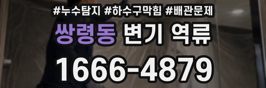 쌍령동 변기 역류