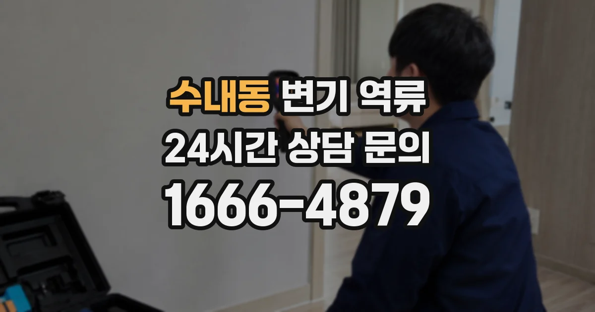 수내동 변기 역류