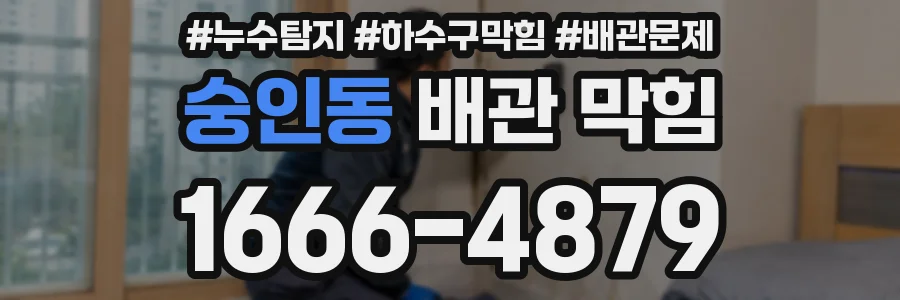 숭인동 배관 막힘