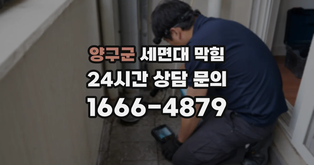 양구군 세면대 막힘