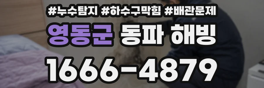 영동군 동파 해빙