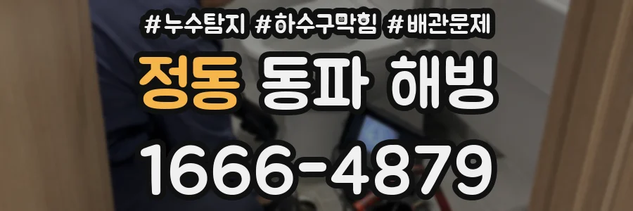 정동 동파 해빙