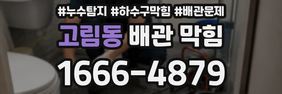 고림동 배관 막힘