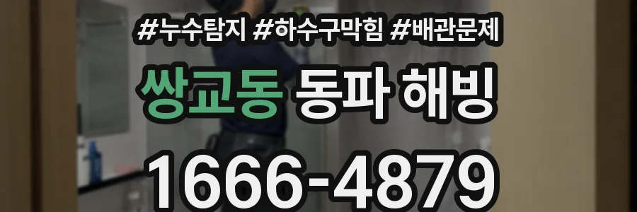 쌍교동 동파 해빙