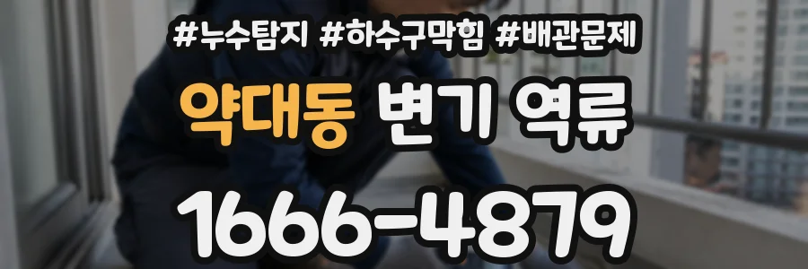 약대동 변기 역류