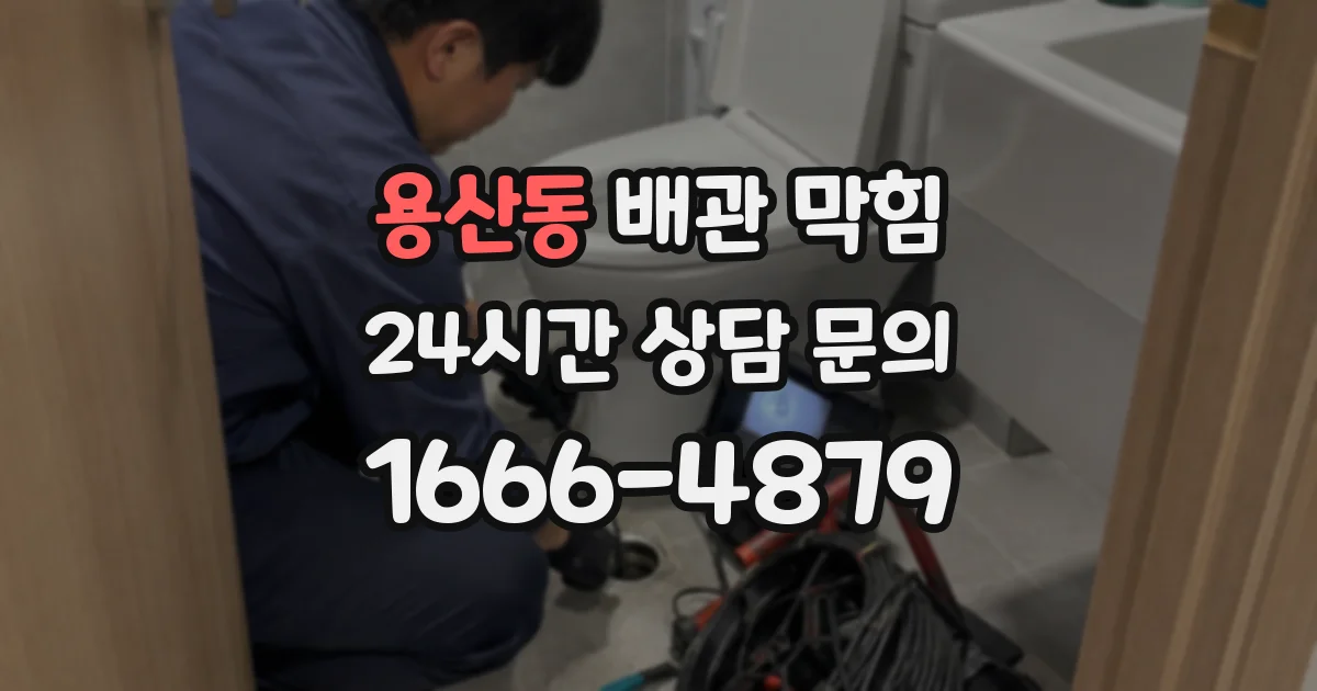 용산동 배관 막힘