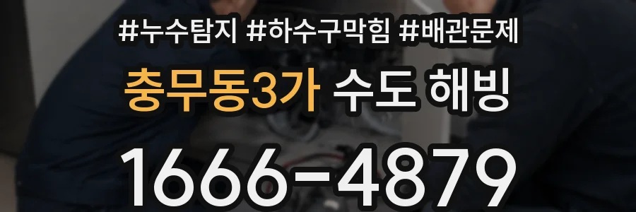 충무동3가 수도 해빙